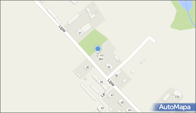 Lipie, Lipie, 36B, mapa Lipie