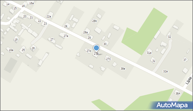 Lipie, Lipie, 30a, mapa Lipie