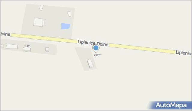 Lipienice Dolne, Lipienice Dolne, 49F, mapa Lipienice Dolne