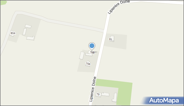 Lipienice Dolne, Lipienice Dolne, 79B, mapa Lipienice Dolne