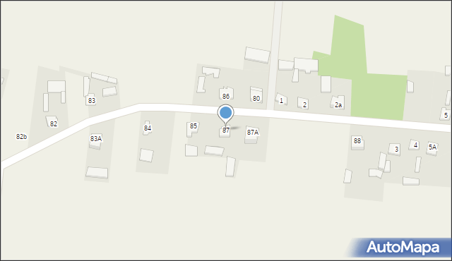 Lipienice Dolne, Lipienice Dolne, 87, mapa Lipienice Dolne