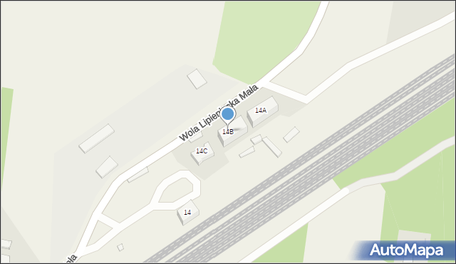Lipienice Górne, Lipienice Górne, 14B, mapa Lipienice Górne