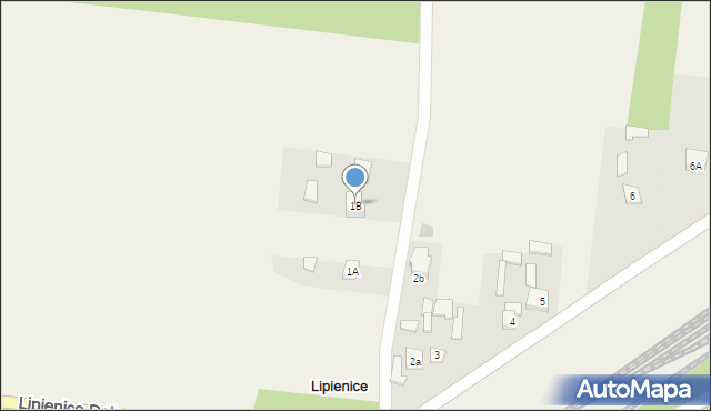 Lipienice Górne, Lipienice Górne, 1B, mapa Lipienice Górne