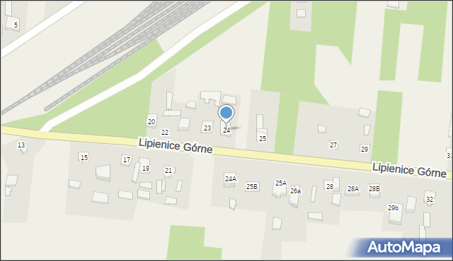 Lipienice Górne, Lipienice Górne, 24, mapa Lipienice Górne