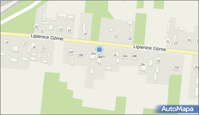 Lipienice Górne, Lipienice Górne, 26a, mapa Lipienice Górne
