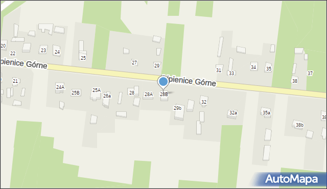 Lipienice Górne, Lipienice Górne, 28B, mapa Lipienice Górne