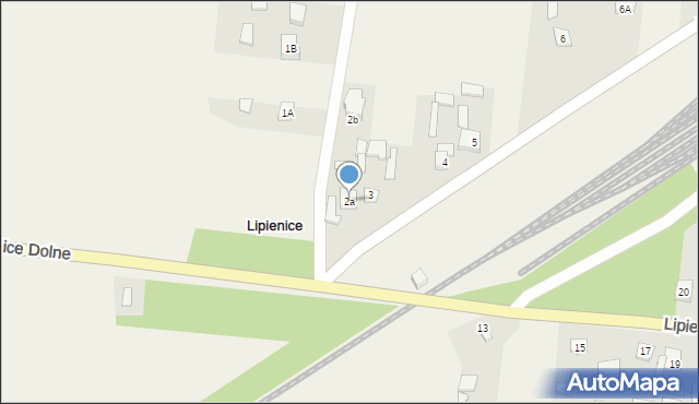 Lipienice Górne, Lipienice Górne, 2a, mapa Lipienice Górne