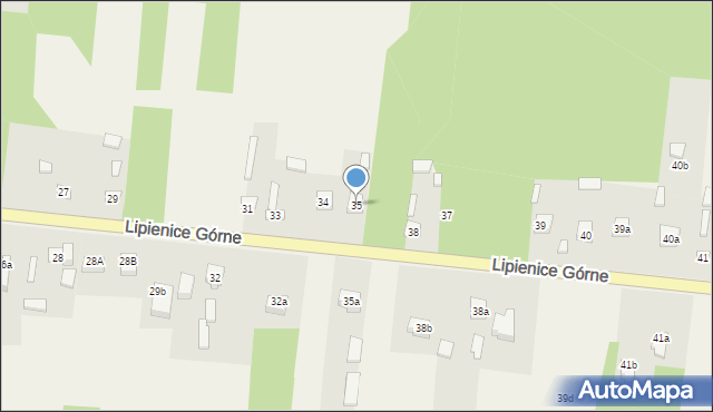 Lipienice Górne, Lipienice Górne, 35, mapa Lipienice Górne