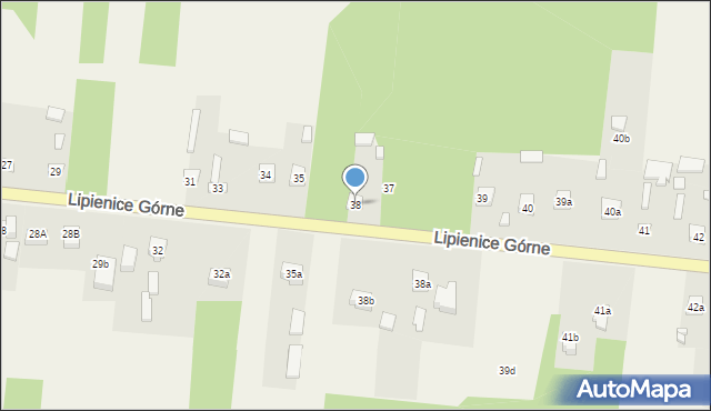 Lipienice Górne, Lipienice Górne, 38, mapa Lipienice Górne