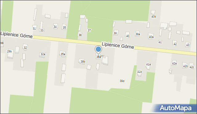 Lipienice Górne, Lipienice Górne, 38a, mapa Lipienice Górne