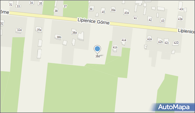 Lipienice Górne, Lipienice Górne, 39d, mapa Lipienice Górne
