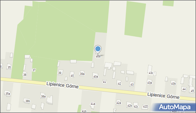 Lipienice Górne, Lipienice Górne, 40b, mapa Lipienice Górne