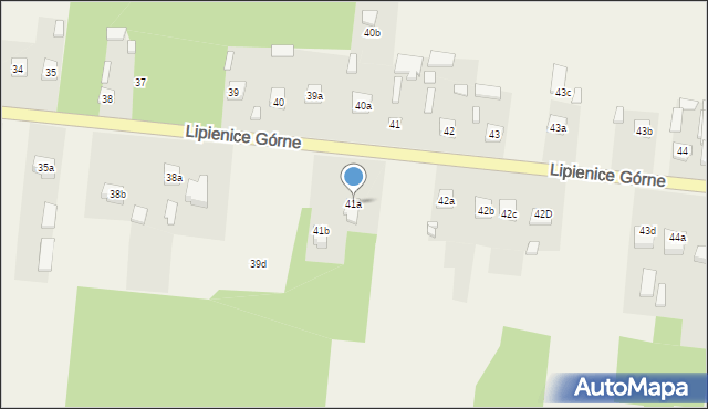 Lipienice Górne, Lipienice Górne, 41a, mapa Lipienice Górne