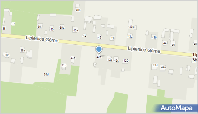 Lipienice Górne, Lipienice Górne, 42a, mapa Lipienice Górne
