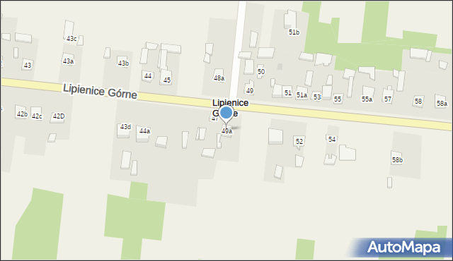 Lipienice Górne, Lipienice Górne, 49a, mapa Lipienice Górne