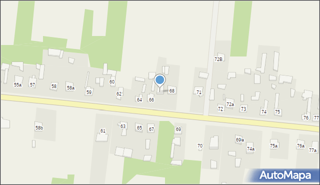 Lipienice Górne, Lipienice Górne, 66A, mapa Lipienice Górne