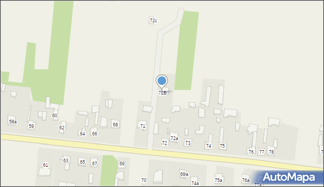 Lipienice Górne, Lipienice Górne, 72B, mapa Lipienice Górne
