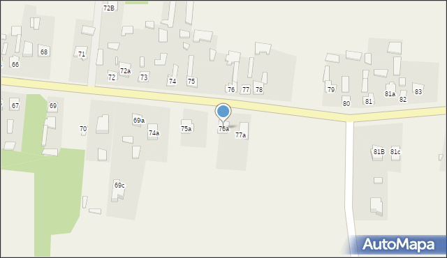 Lipienice Górne, Lipienice Górne, 76a, mapa Lipienice Górne