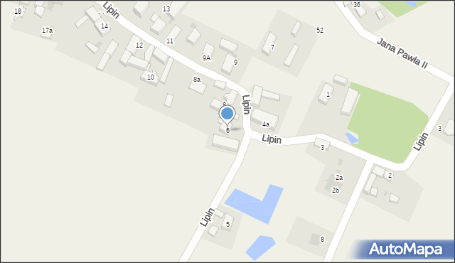 Lipin, Lipin, 6, mapa Lipin