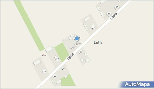 Lipina, Lipina, 31, mapa Lipina