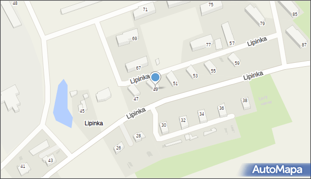 Lipinka, Lipinka, 49, mapa Lipinka