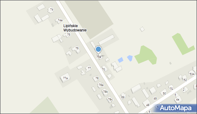 Lipinki, Lipinki, 70a, mapa Lipinki