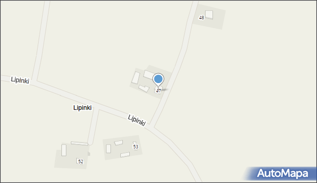 Lipinki, Lipinki, 47, mapa Lipinki