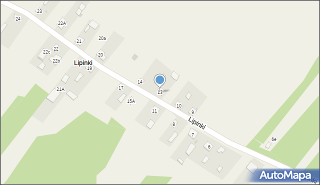 Lipinki, Lipinki, 13, mapa Lipinki