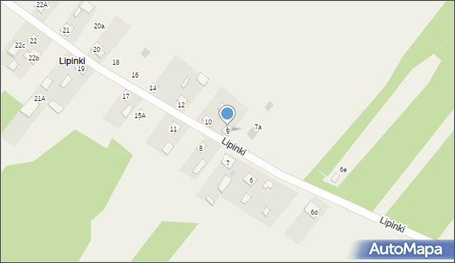 Lipinki, Lipinki, 9, mapa Lipinki