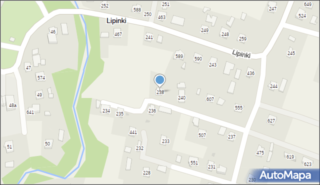 Lipinki, Lipinki, 238, mapa Lipinki