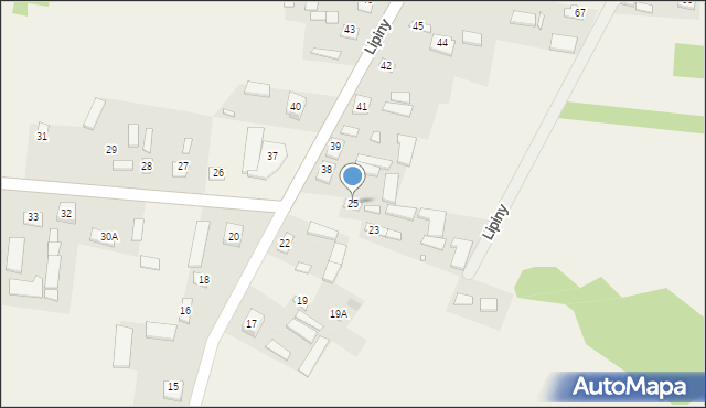 Lipiny, Lipiny, 25, mapa Lipiny
