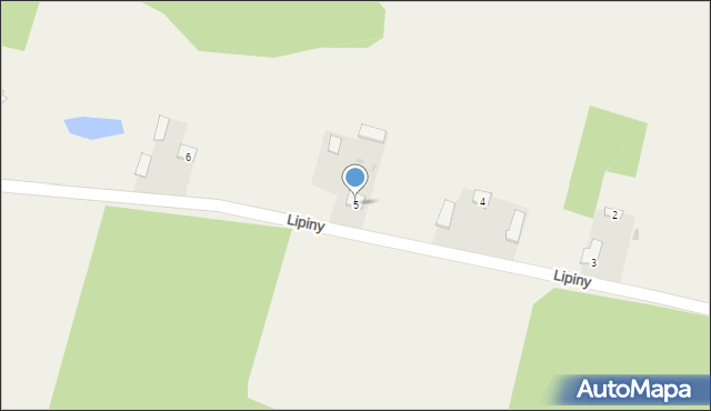 Lipiny, Lipiny, 5, mapa Lipiny
