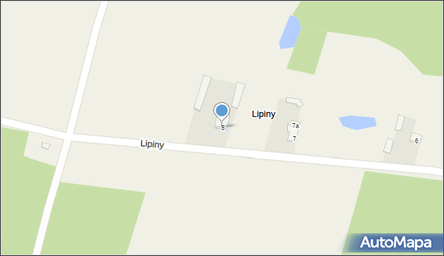 Lipiny, Lipiny, 8, mapa Lipiny