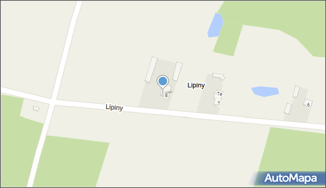 Lipiny, Lipiny, 8a, mapa Lipiny