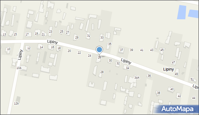 Lipiny, Lipiny, 26, mapa Lipiny