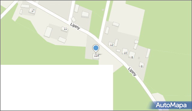 Lipiny, Lipiny, 11A, mapa Lipiny