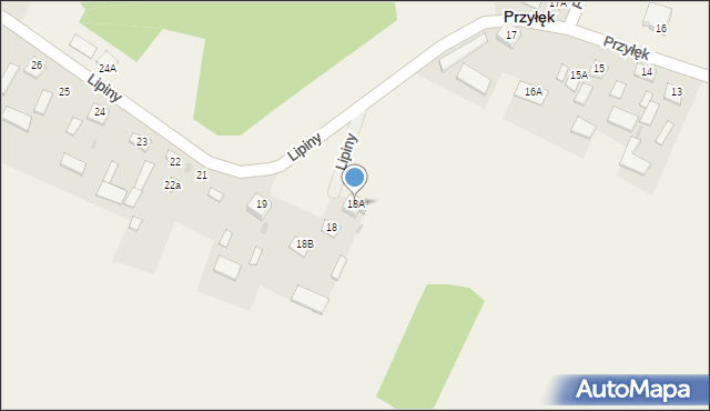 Lipiny, Lipiny, 18A, mapa Lipiny