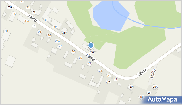 Lipiny, Lipiny, 24A, mapa Lipiny