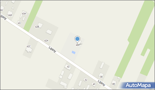 Lipiny, Lipiny, 42d, mapa Lipiny