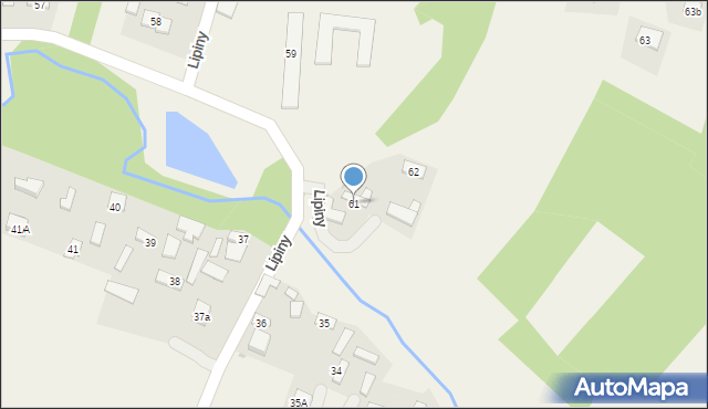 Lipiny, Lipiny, 61, mapa Lipiny