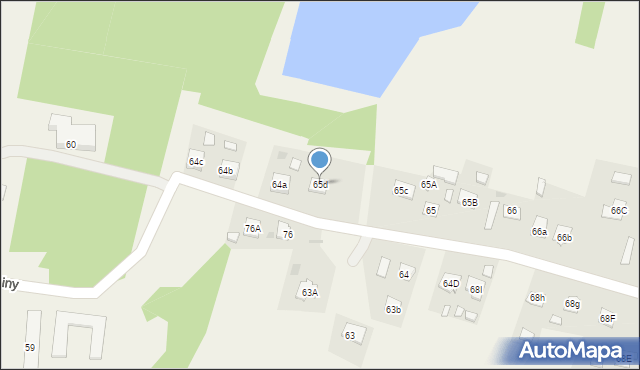 Lipiny, Lipiny, 65d, mapa Lipiny