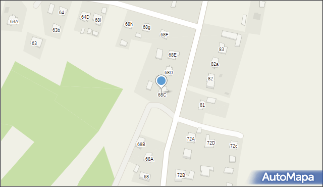 Lipiny, Lipiny, 68C, mapa Lipiny