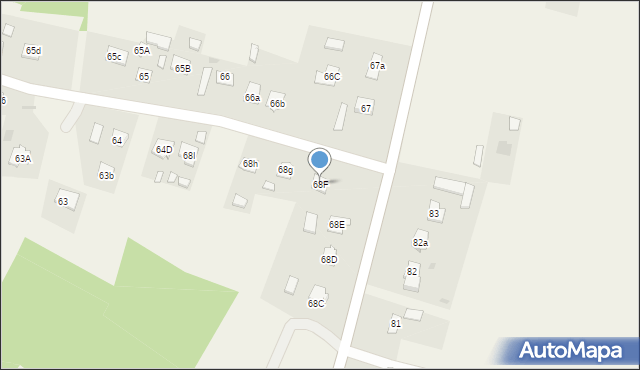 Lipiny, Lipiny, 68F, mapa Lipiny