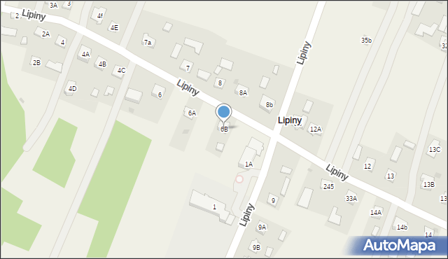 Lipiny, Lipiny, 6B, mapa Lipiny