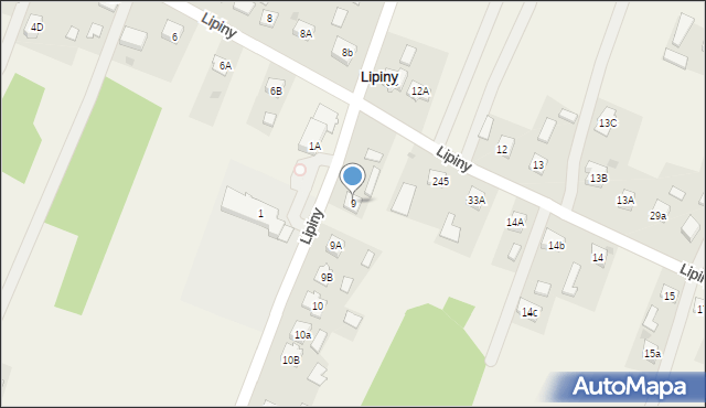 Lipiny, Lipiny, 9, mapa Lipiny