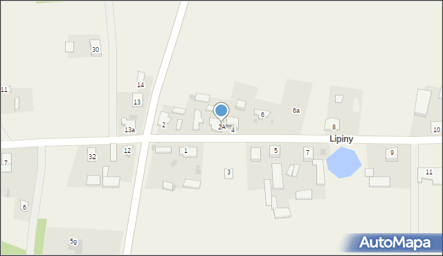 Lipiny, Lipiny, 2A, mapa Lipiny