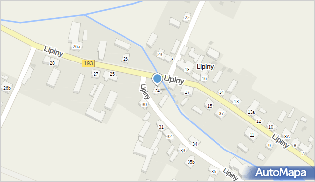 Lipiny, Lipiny, 24, mapa Lipiny