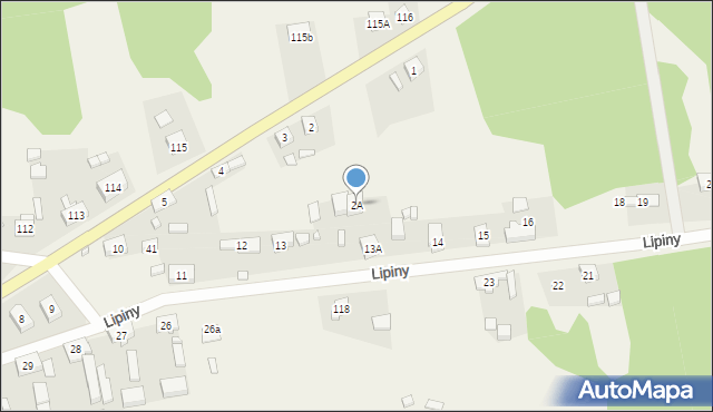 Lipiny, Lipiny, 2A, mapa Lipiny