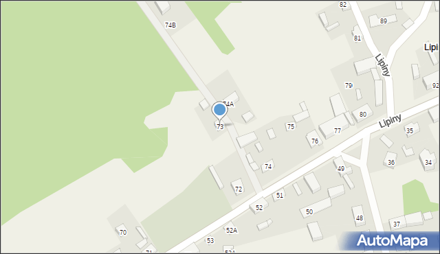 Lipiny, Lipiny, 73, mapa Lipiny