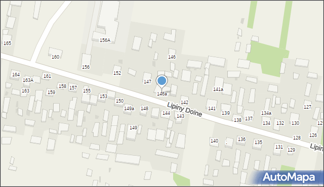 Lipiny Dolne, Lipiny Dolne, 146a, mapa Lipiny Dolne